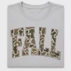 Fall Camo Varsity DTF Transfer