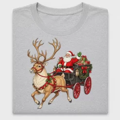 Vintage Santa Sleigh DTF Transfer