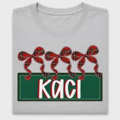 Retro Christmas Plaid Bows DTF Transfer
