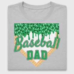 Baseball Dad Home Plate DTF Transfer