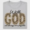 With God Leopard Print DTF Transfer