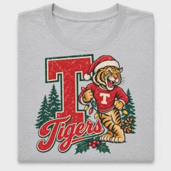 Retro Tiger Christmas DTF Transfer