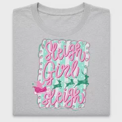 Sleigh Girl Sleigh Christmas DTF Transfer
