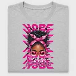 Afro Woman Cancer Awareness DTF Transfer