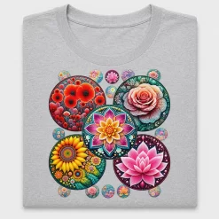 Boho Floral Mandala Circles DTF Transfer