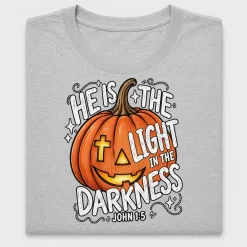 He Is The Light Christian Halloween DTF Transfer