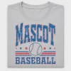 Retro Mascot Baseball DTF Transfer