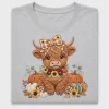 Fall Highland Cow DTF Transfer