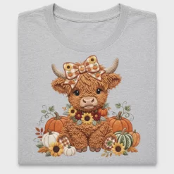 Fall Highland Cow DTF Transfer