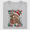 Funny Christmas Squirrel DTF Transfer