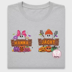 Retro Halloween Ghost Names DTF Transfer
