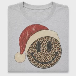 Retro Leopard Smiley Christmas DTF Transfer