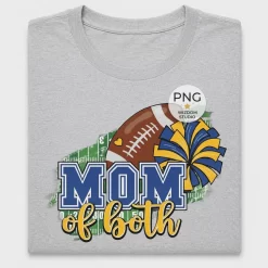 Mom of Both Football and Cheer DTF Transfer