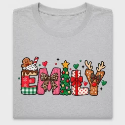 Retro Christmas Name DTF Transfer
