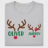Christmas Reindeer Names DTF Transfer