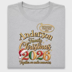Personalized Family Christmas 2026 DTF Transfer
