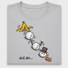 Funny Snowman Banana Peel DTF Transfer