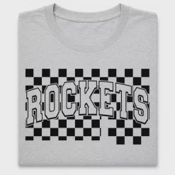 Checkered Rockets DTF Transfer