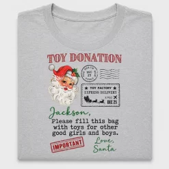 Toy Donation Santa Bag DTF Transfer