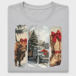 Vintage Christmas Farm DTF Transfer