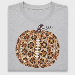 Leopard Football Pumpkin DTF Transfer