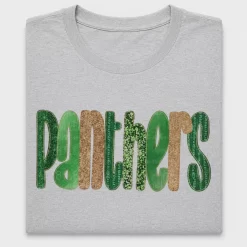 Panthers Glitter Sequin DTF Transfer