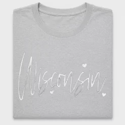 Wisconsin Love Heart DTF Transfer