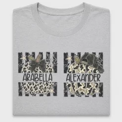 Personalized Pumpkin Camo Kids Names DTF Transfer