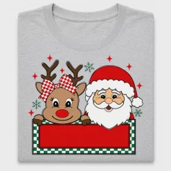 Retro Santa Reindeer DTF Transfer