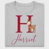 Reindeer Name Initial DTF Transfer