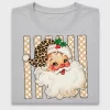 Retro Leopard Santa DTF Transfer