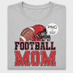 Distressed Football Mom DTF Transfer