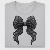 Black Glitter Bow DTF Transfer