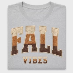 Fall Vibes Faux Embroidery DTF Transfer