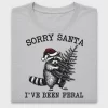 Retro Feral Raccoon Christmas DTF Transfer
