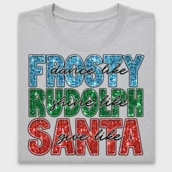 Sequin Christmas Trio DTF Transfer