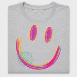 Brushstroke Smiley Face DTF Transfer