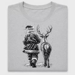 Vintage Santa Reindeer DTF Transfer
