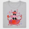 Colorful Stacked Crab DTF Transfer
