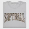Retro Softball Leopard DTF Transfer