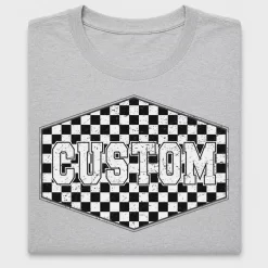 Retro Checkered Crest DTF Transfer