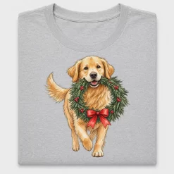 Golden Retriever Christmas DTF Transfer