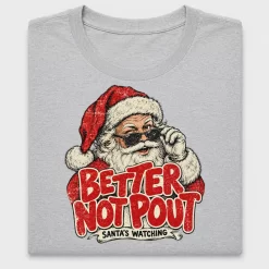 Retro Santa Better Not Pout DTF Transfer