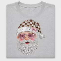 Rhinestone Santa Hat DTF Transfer
