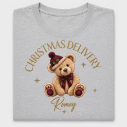 Christmas Teddy Bear DTF Transfer