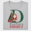 Christmas Santa Monogram DTF Transfer