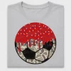 Camo Soccer Ball Red Drip DTF Transfer