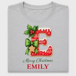 Gingerbread Letter Christmas DTF Transfer