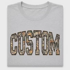 Custom Camo Varsity DTF Transfer