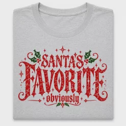 Santa's Favorite Obviously DTF Transfer